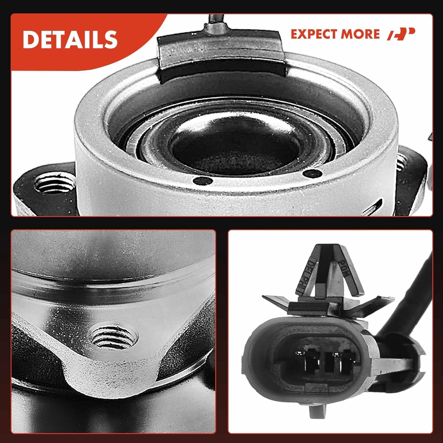 A-Premium Front Wheel Bearing and Hub Assembly Compatible with Chevrolet Cobalt, Pontiac G5 Pursuit, Saturn Ion (for 4-Wheel ABS Models, 1-Pc)