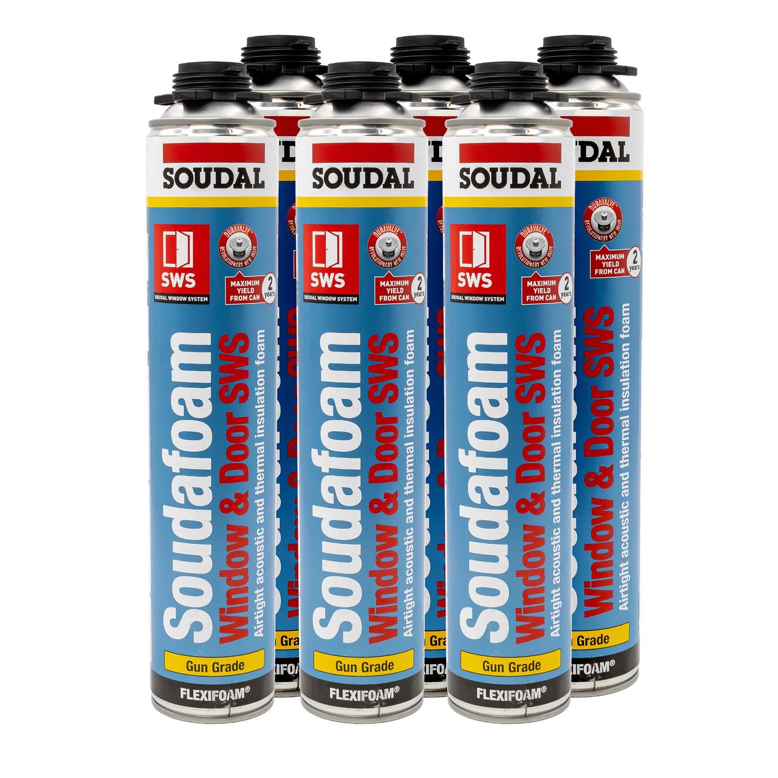 Soadal Soudafoam Window & Door SWS (Gun Grade) - 6 Pack