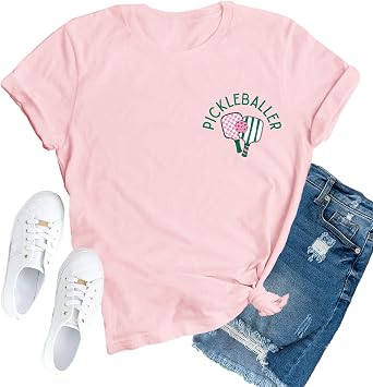 Pickleball Shirt for Women Pickleball Player T-Shirt Pickleball Lover Tee Tops