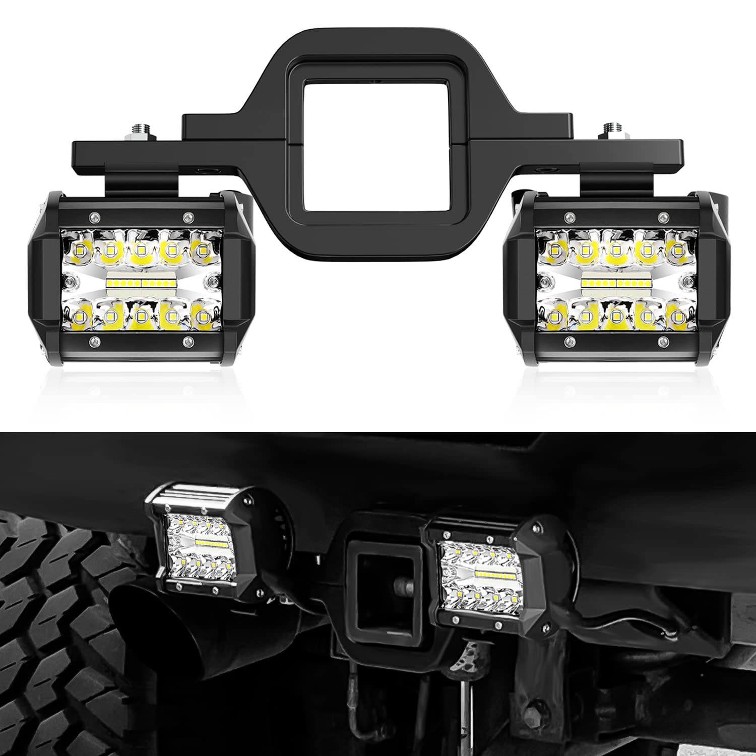 Snapklik.com : GOOACC LED Work Light Pods, 4 Inch 60W Led Lights