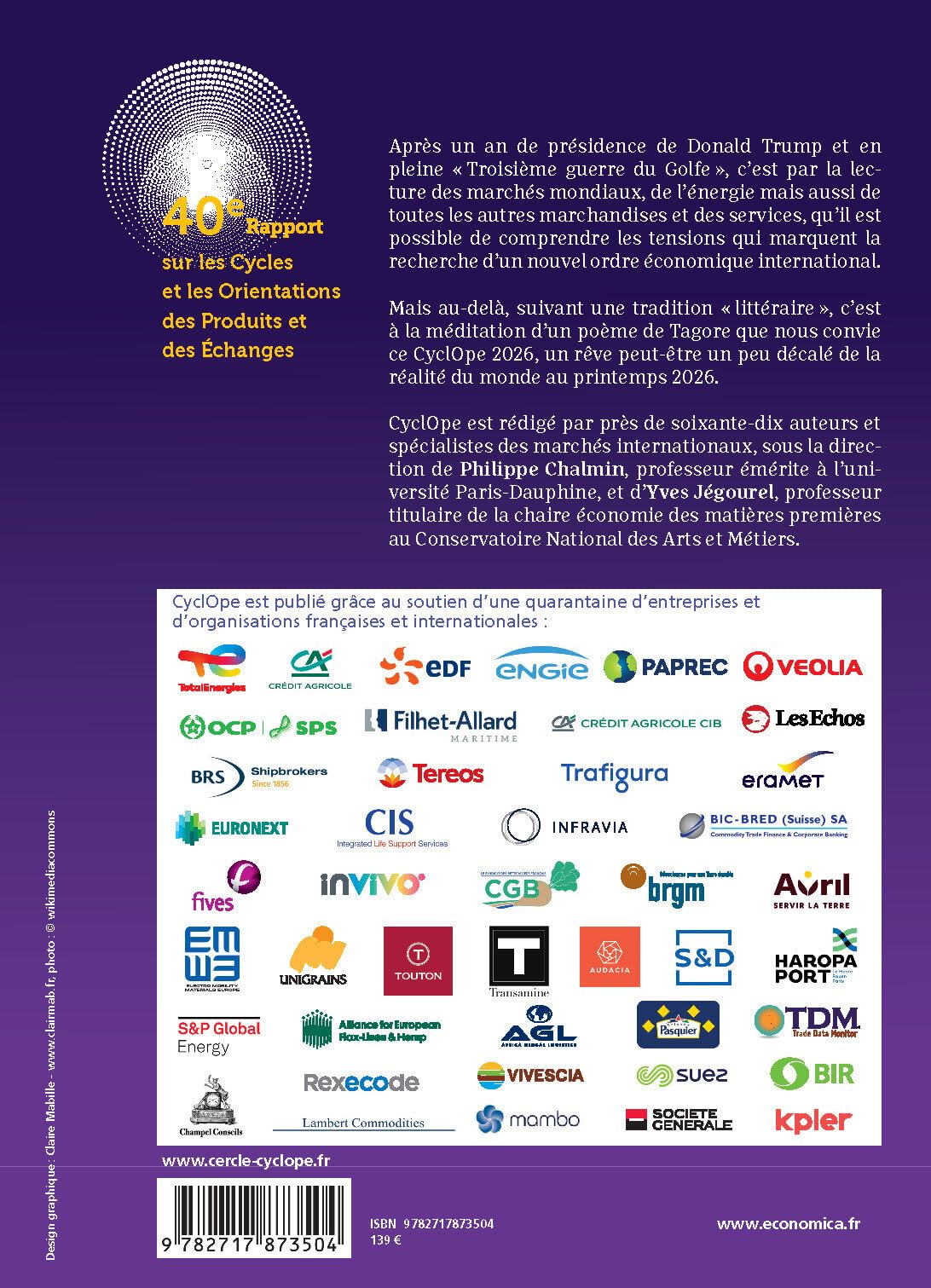 Cyclope - Les marchés mondiaux 2026 - Matières premières, monnaies, services, agriculture, énergie, finance, industrie, commodités