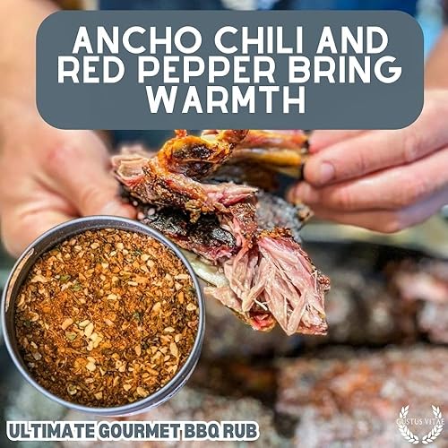 Miniatura 7 de Gustus Vitae - Ultimate Gourmet BBQ Rub - Sin OMG - Lata magnética - Condimento gourmet - Hecho en pequeños lotes