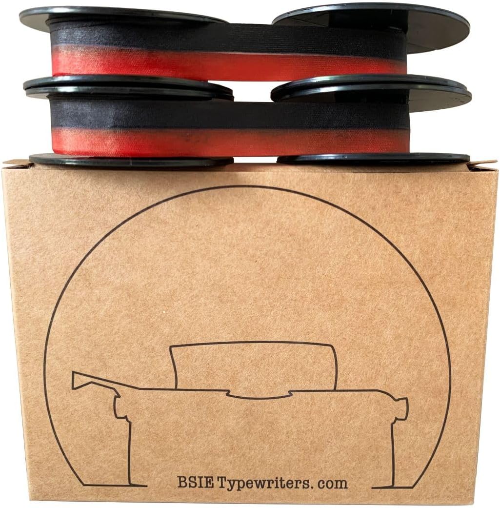 FACIT Writing Machine Tape - (2 x Black & Red) - BSIE Typewriters
