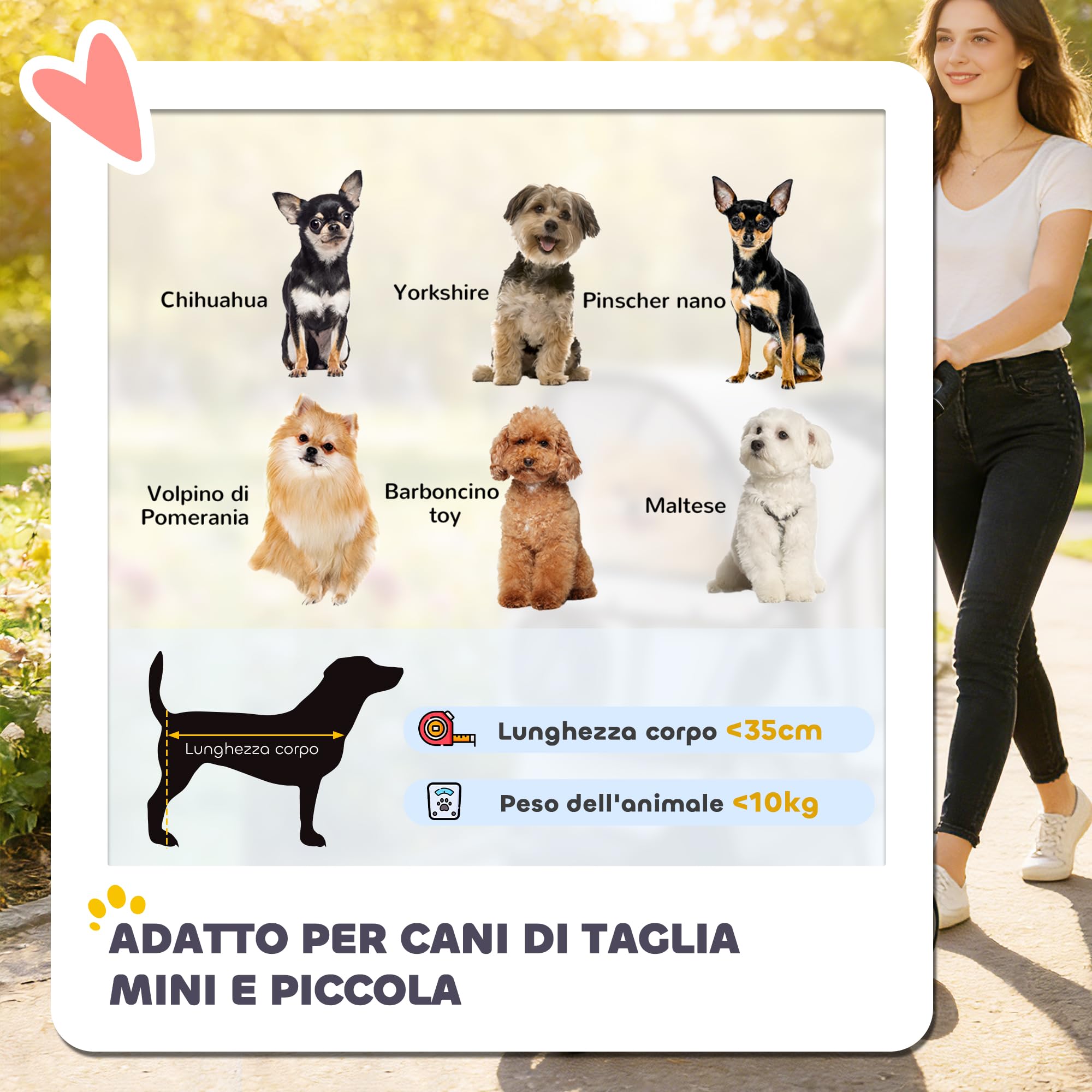 PawHut Passeggino per Cani Piccoli Pieghevole, Carrozzina per Cani con Ruote con Freni, Portabicchieri, Cestino Portaoggetti e Imbottitura Rimovibile e Lavabile, per Animali fino 10 kg, Grigio