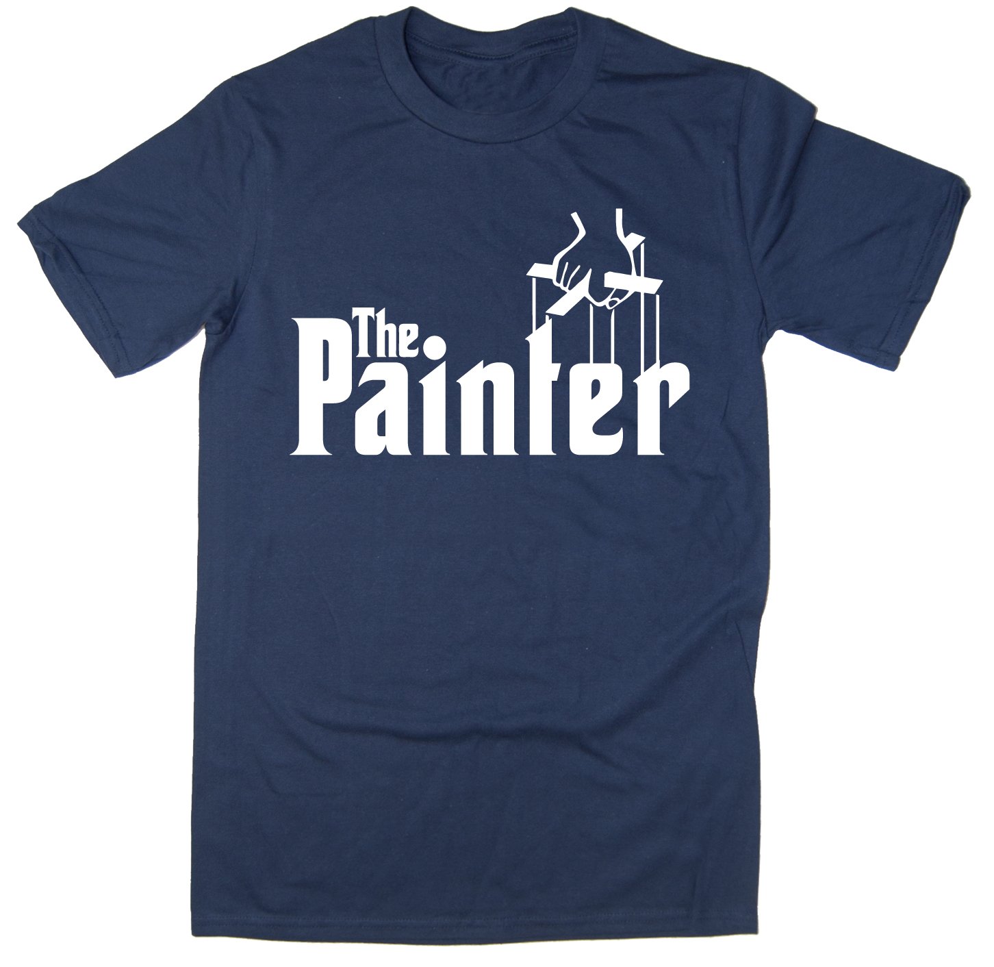 Rocket Fuel 'The Painter' Mens Funny Printed T-Shirt - Navy - Large