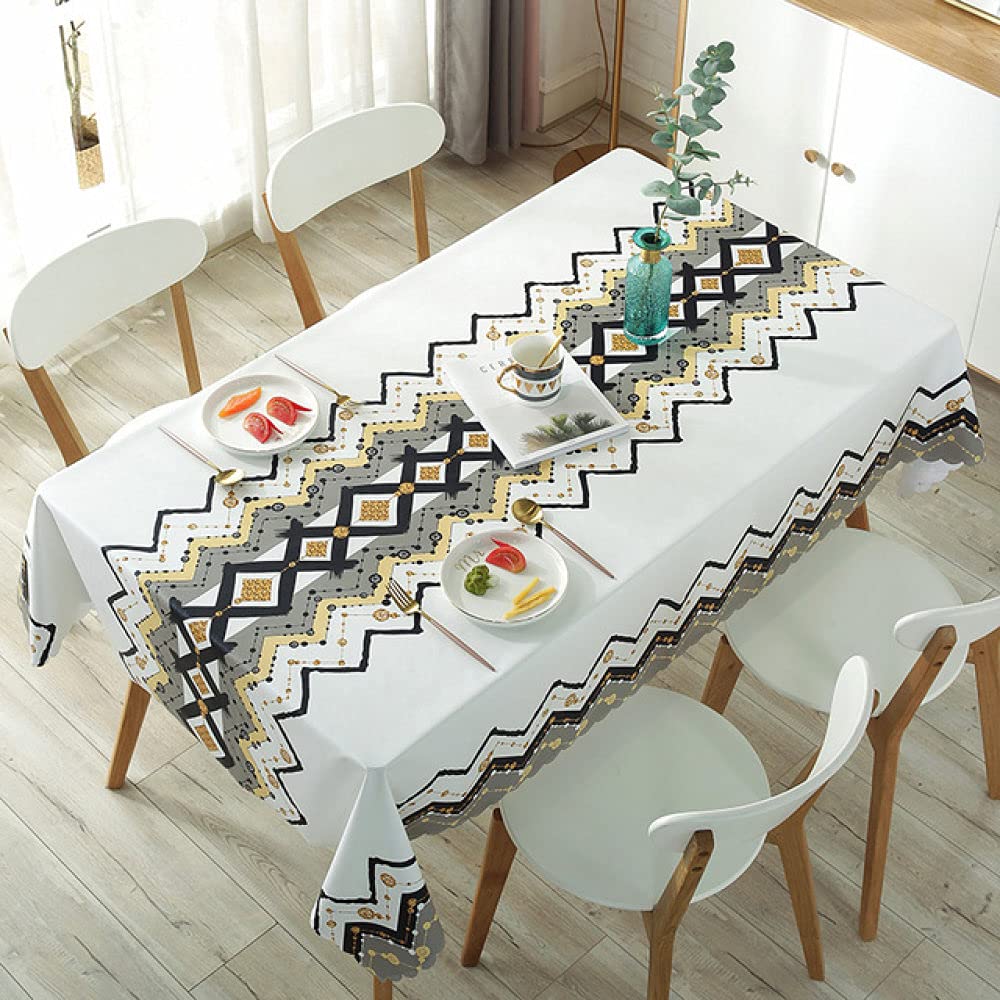 Nappe rectangulaire plastique imperméable pour table propre