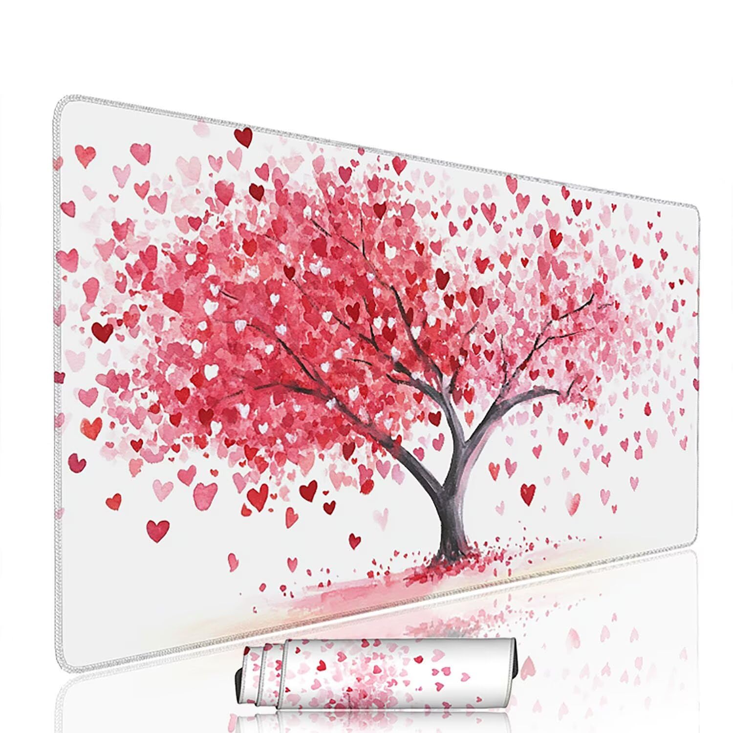 Biała podkładka pod mysz pod mysz pod mysz do gier XXL 1400 x 600 x 3 mm podkładka pod mysz gumowa duża podkładka pod rękę gracz akcesoria wodoodporne PC, do klawiatury laptopa w-11124