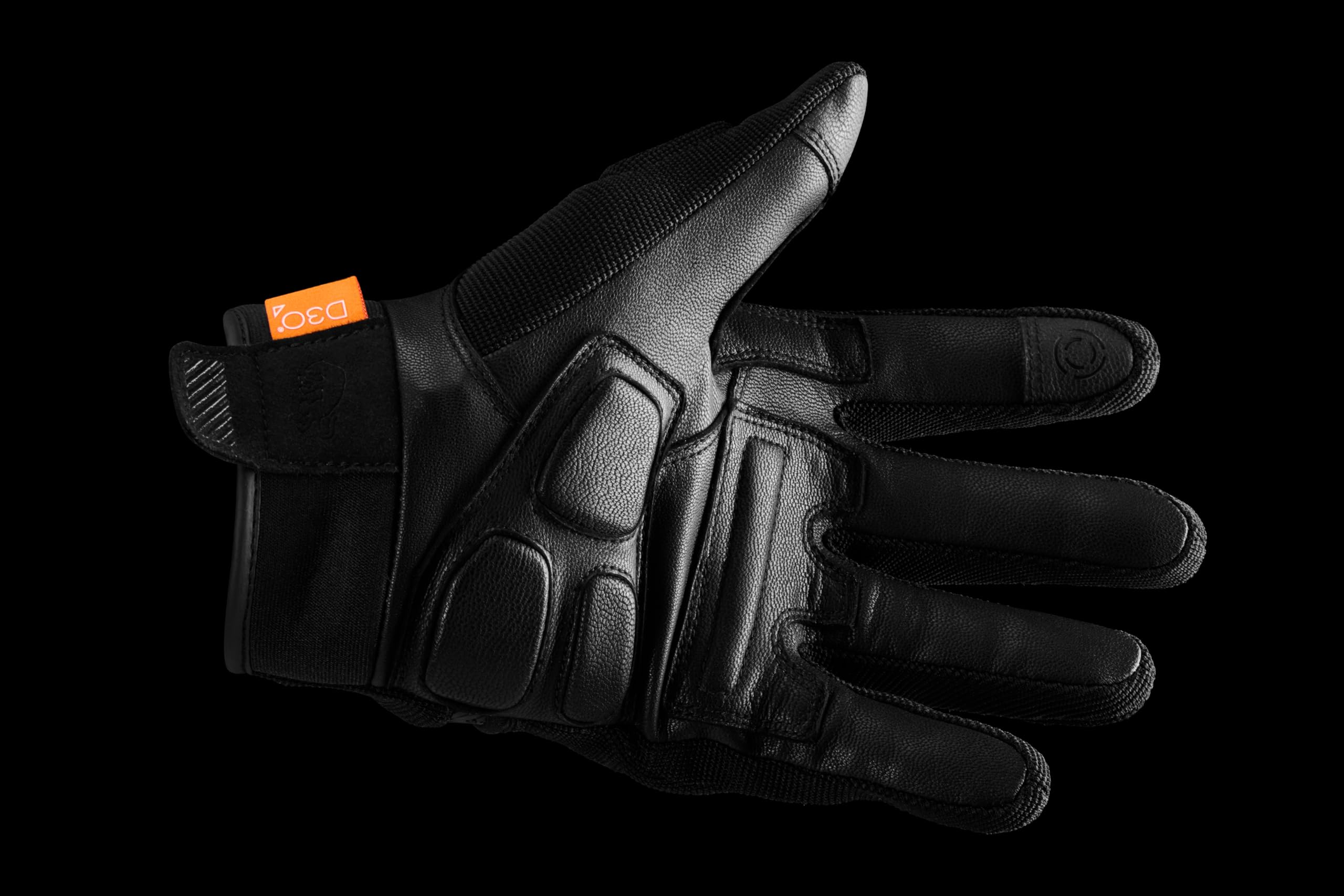 Furygan Jet Lady D3O EVO - Motorradhandschuhe für Damen - 100% Lederhandfläche - Touchscreen-Kompatibilität - Komfort - Sommerhandschuhe - atmungsaktiv & leicht, Schwarz