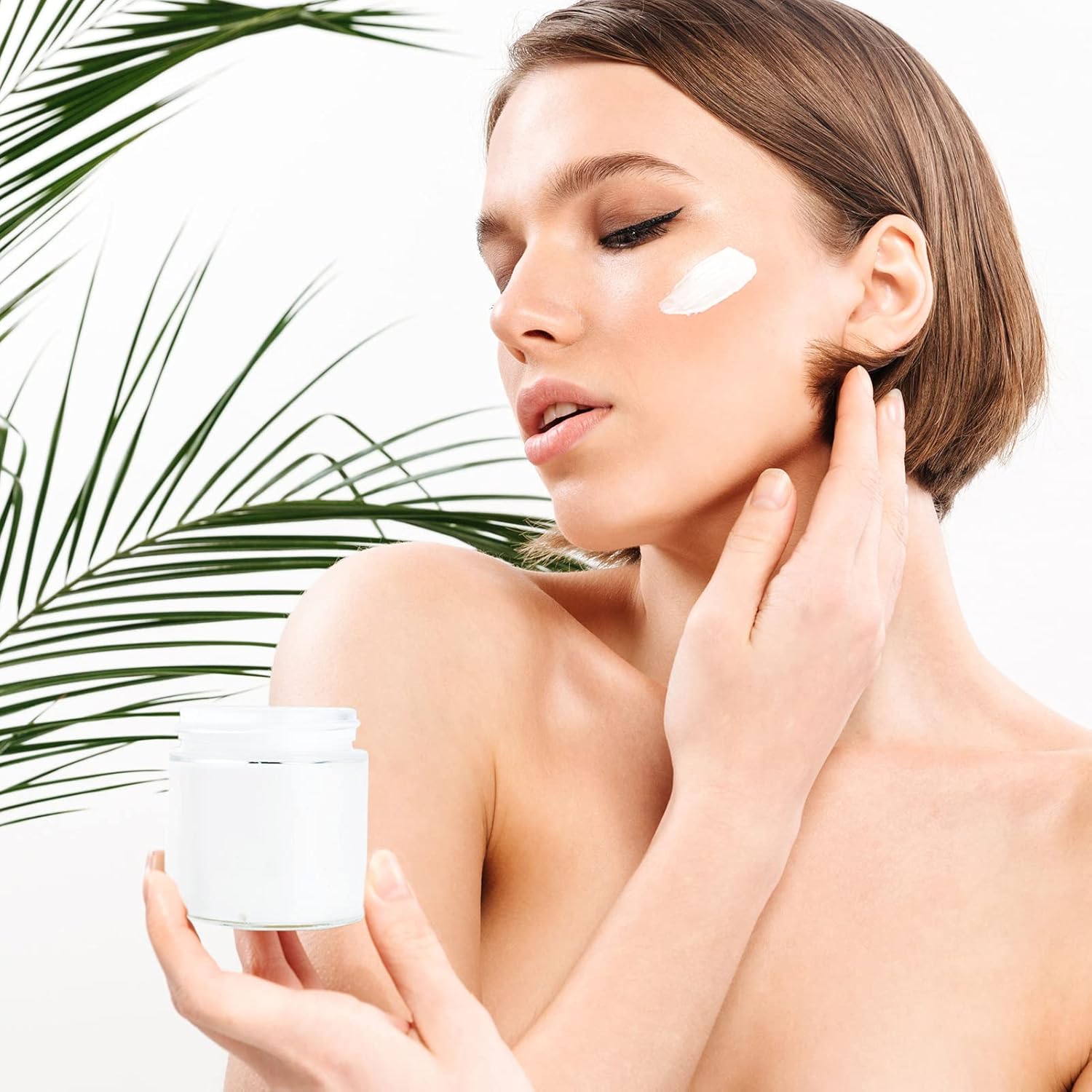 4 Ounce Glass Jars with Lids, Hoa Kinh 30 Pack Clear Empty Cosmetic Containers Round Airtight Glass Jar with Black Lids for Storing Lotions, Powders, and Ointments