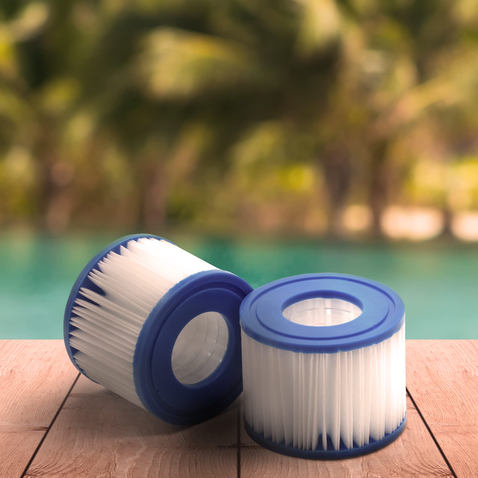 Mscomft Filtro di Ricambio per, Filtro di Ricambio per Vasca idromassaggio, per sottomarini Caldi e Spa, per Piscine gonfiabili, Modello dal 2020 (8 Pezzi