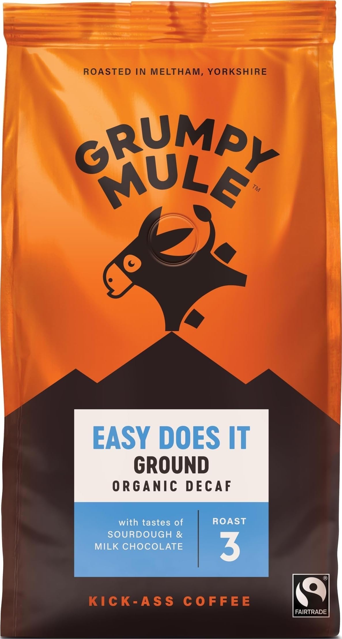 Easy Does It Swiss Water Organic (Decaf Ground Coffee) with notes of Milk Chocolate 200g