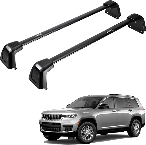 ALAVENTE Barra transversal de techo para Jeep Grand Cherokee L 2021-2023 para Grand Cherokee WL 2022-2023 equipaje ajustable 209 libras Barra de disponible en Yaxa Costa Rica