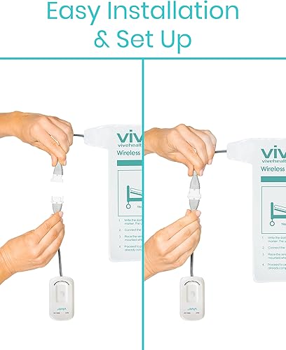 Miniatura 3 de Vive Alarma de cama inalámbrica - Kit de sensor de movimiento para pacientes ancianos con demencia - Detector de almohadilla de presión de