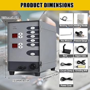 Welder Pulse Argon Arc Welding,Spot Welder,Pulse Argon Arc Welding Machine,Adjustable 50-600a,for Solid Gold, Aluminum, and Titanium Package2