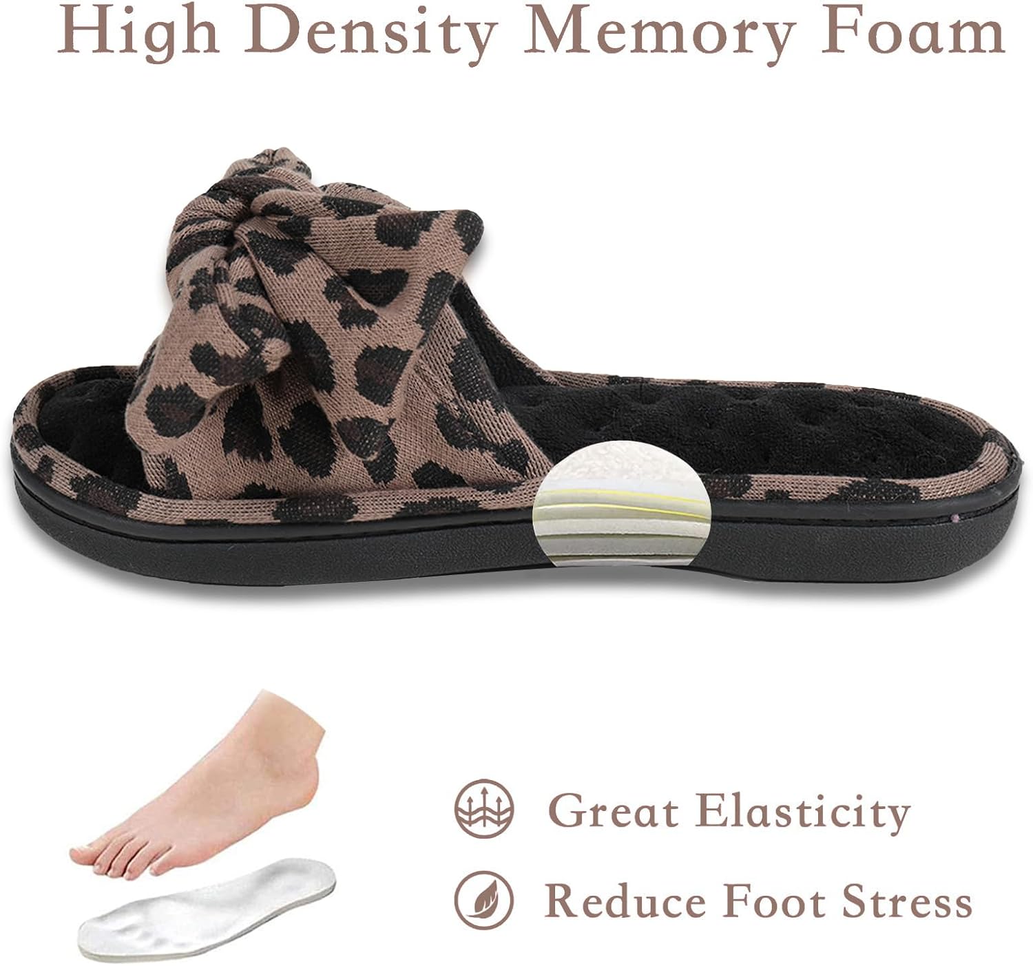 ULTRAIDEAS Women's Eurytides Slide Slippers Memory Foam House Shoes - Image 5