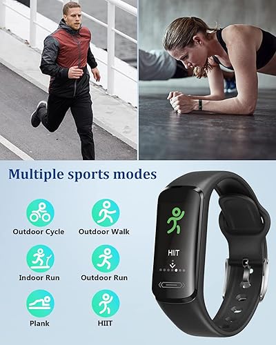 Miniatura 4 de ASIAMENG Fitness Tracker IP68 resistente al agua 2022 Ver., reloj de fitness para hombres, mujeres, niños, monitor de frecuencia cardíaca,
