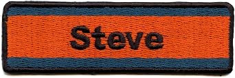 Video Store Steve Nametag Patch Costume Logo Embroidered Iron On