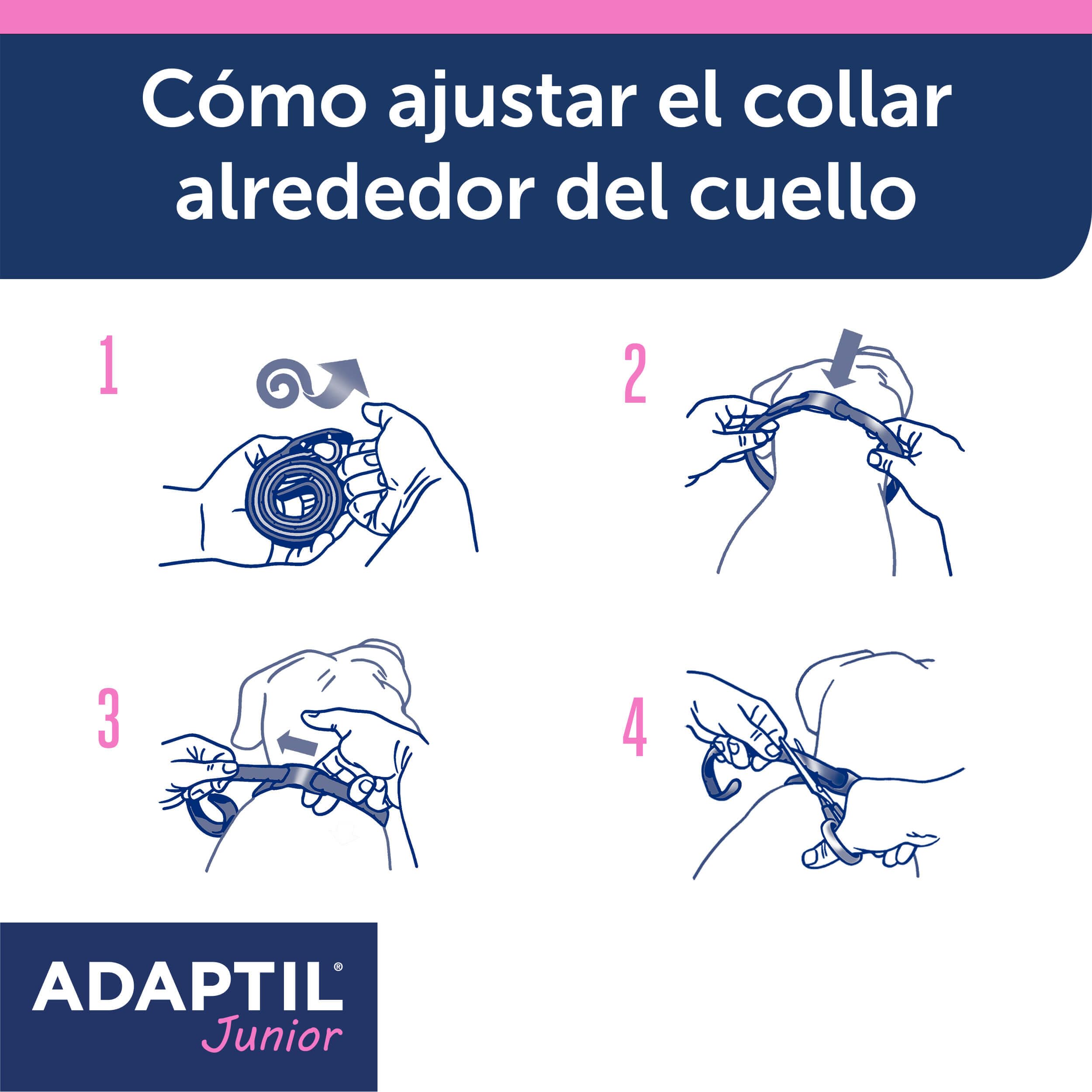 Adaptil Junior - Antistress per i Cuccioli - Adeguamento alla casa, l'apprendimento, l'educazione, Lloros, Era Solo - Collare per Cuccioli