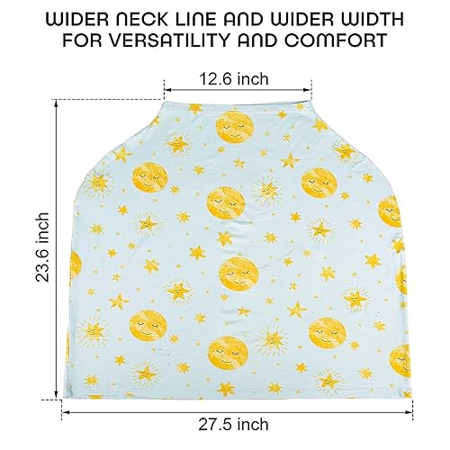 Miniatura 7 de Fundas elásticas para asiento de automóvil para recién nacidos, toldo de automóvil para bebés, fundas de lactancia extra suaves y elásticas para