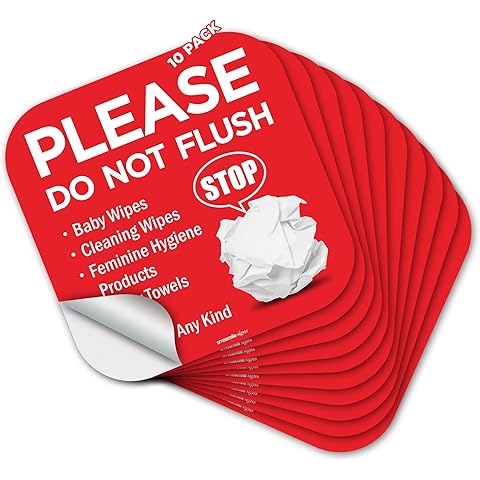 Please Do Not Flush Sign 10 Pack 6