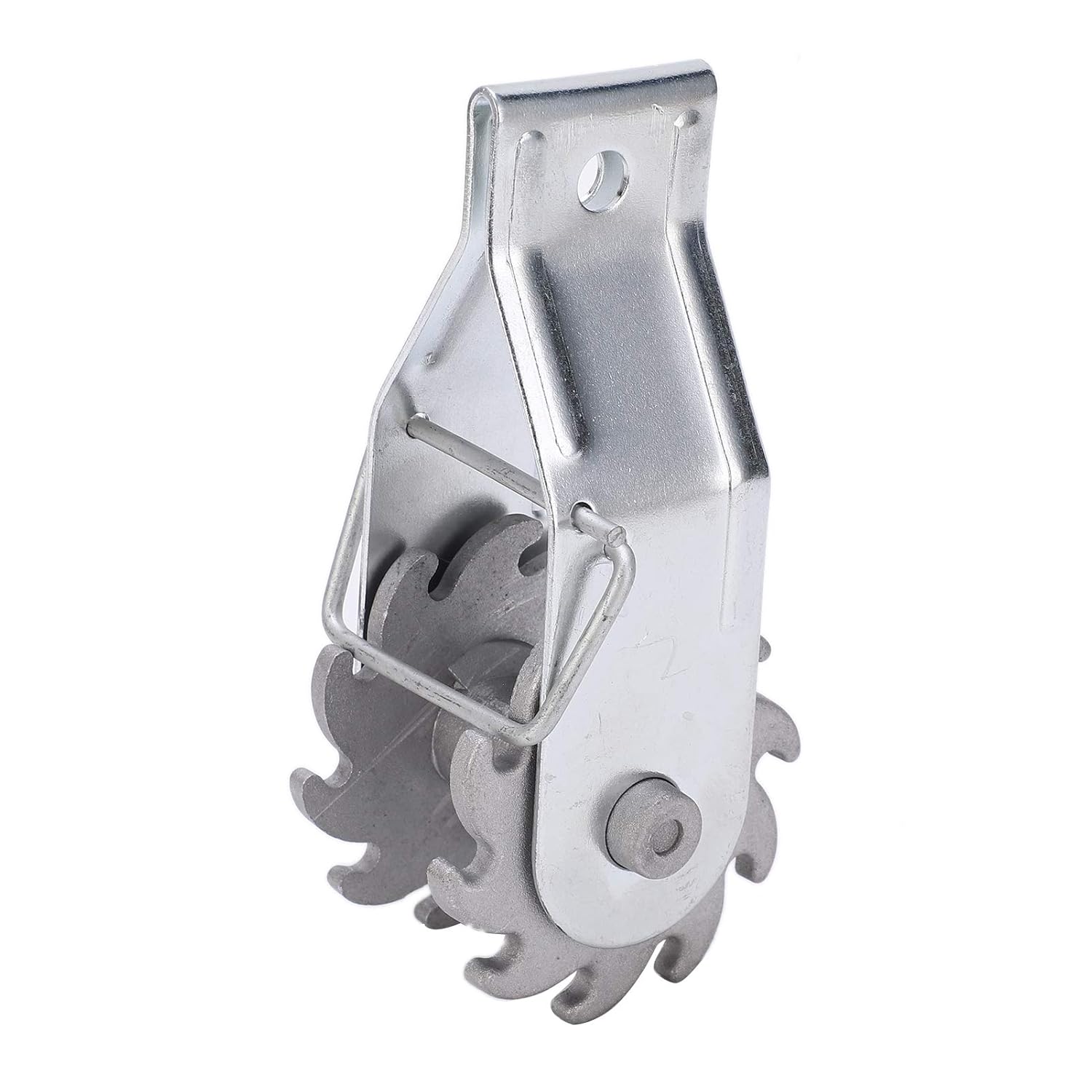 Inline Ratchet Fence Wire Strainer, 24-Piece Aluminum Alloy Tensioner Set for Electric Farm Fencing with Locking Frame