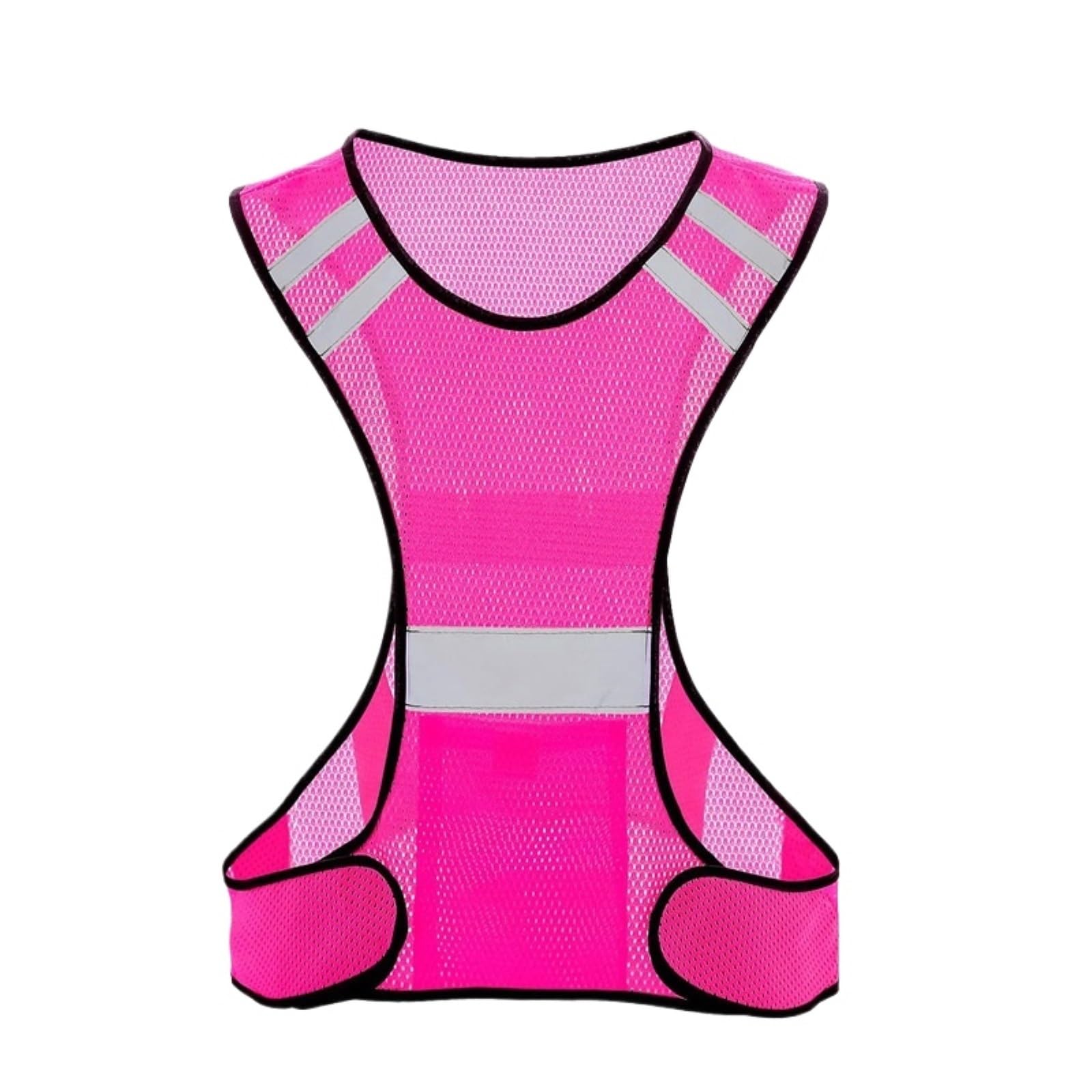 Odblaskowa Kamizelka Odblaskowa Do Biegania Nocą Na Świeżym Powietrzu, Oddychająca, Bezpieczna Kamizelka(Pink)