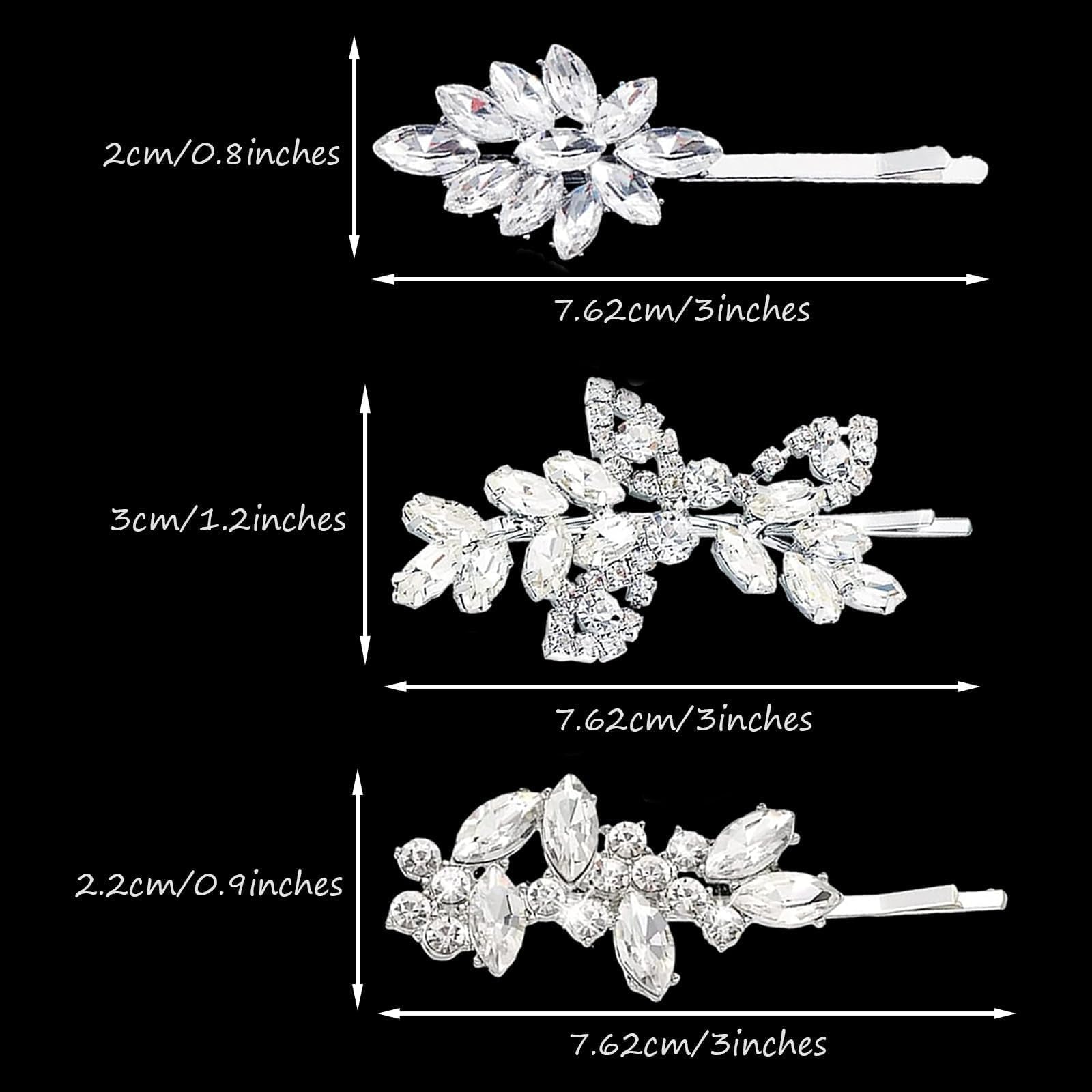 Amazon.com : REDANHA 6 Pieces Delicate Bridal Hair Clips