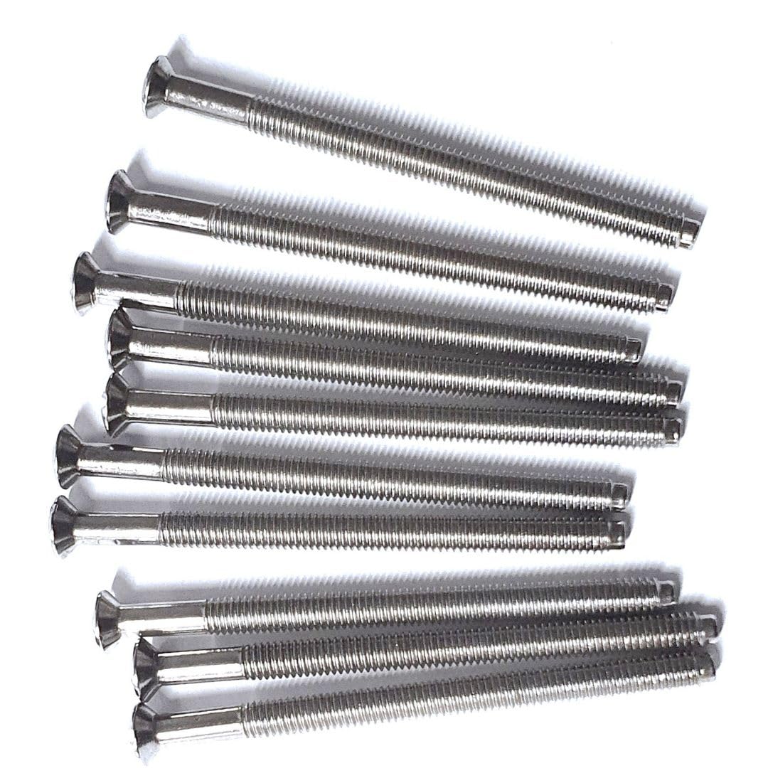 Electrical Long Socket Screws 40mm, 50mm, 75mm Black Nickel, Brass