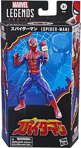 Miniatura 2 de Star Wars Marvel Legends Series Spider-Man 60th Anniversary Japanese Spider-Man Figuras de acción de 6 pulgadas, 6 accesorios