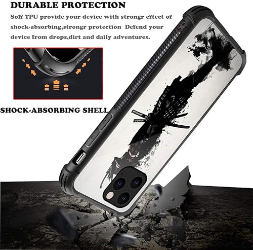 Miniatura 4 de CARLOCA Funda compatible con iPhone 11, funda japonesa Samurai iPhone 11 para niñas, diseño gráfico, a prueba de golpes, antiarañazos, protección
