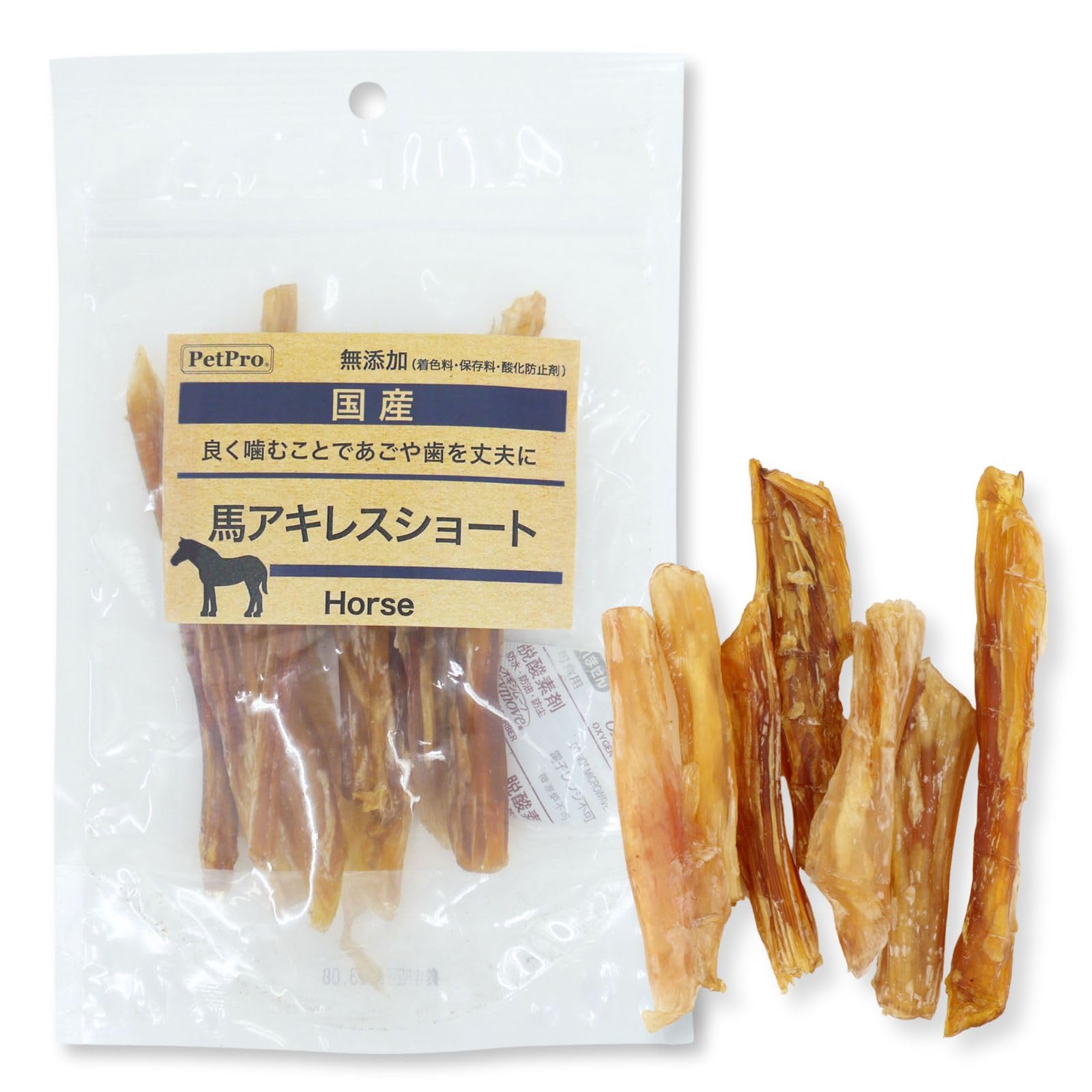 ペットプロ 国産おやつ 馬アキレスショート 30g 超小型~中型型犬向け 歯みが…