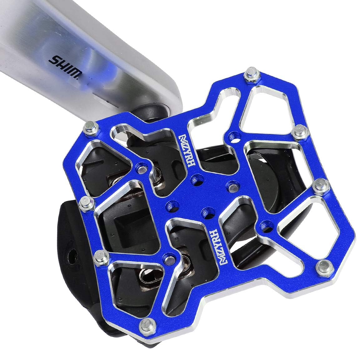Bike Clipless Platform Adapter Pedal, Universal Clipless Clip-in Pedals to Platform Pedal Adapter for Pedals Work with -SL/KEO/Egg Beaters/Cany-Cleat