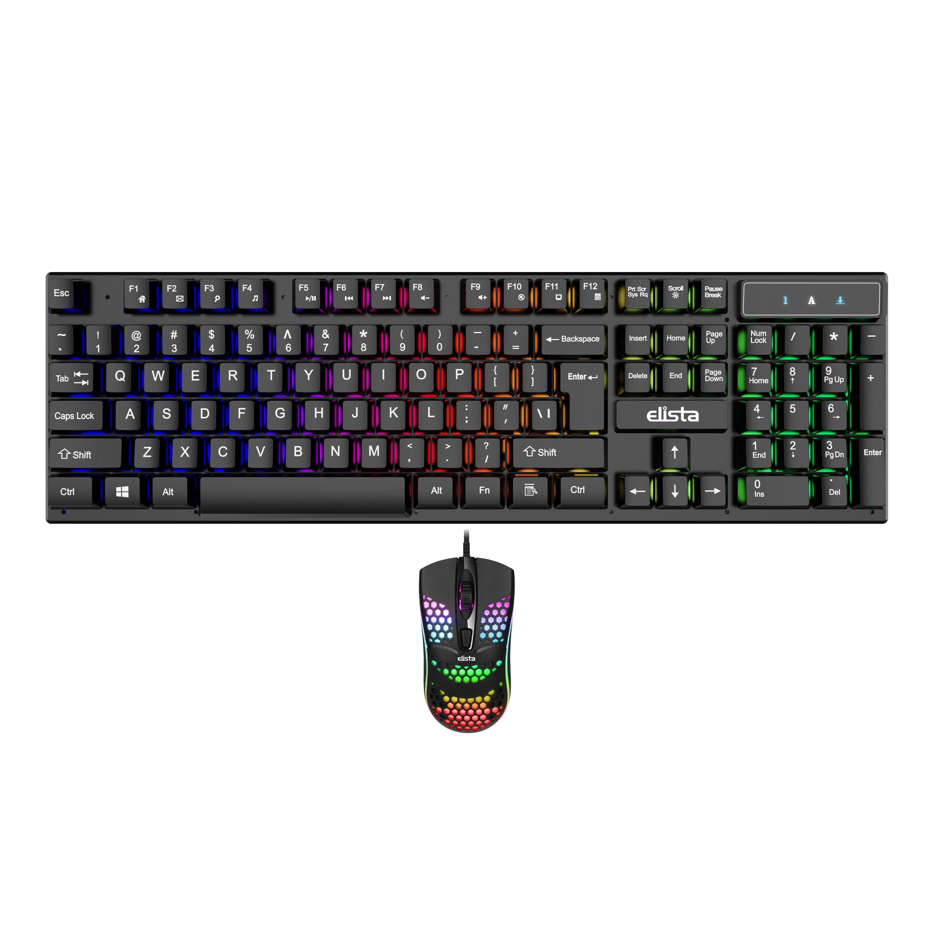Elista ELS-Bolt RGB Wired USB Keyboard & Mouse Combo