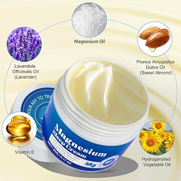 Premium Magnesium Cream, Magnesium Lotion for Sleep, Fast-Absorbing Formula