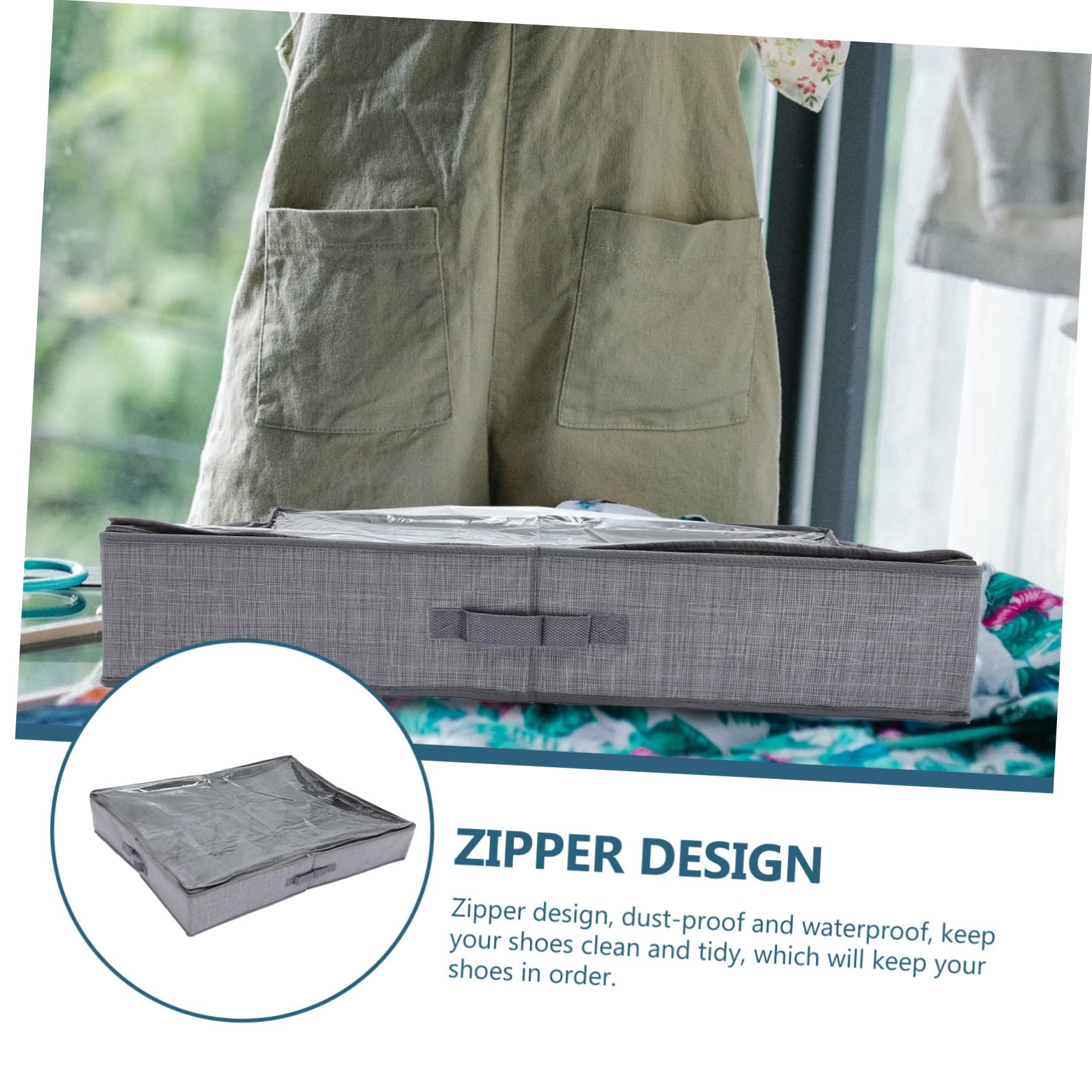 Scatola Porta Scarpe Pieghevole Non Tessuto per 1 Pz
