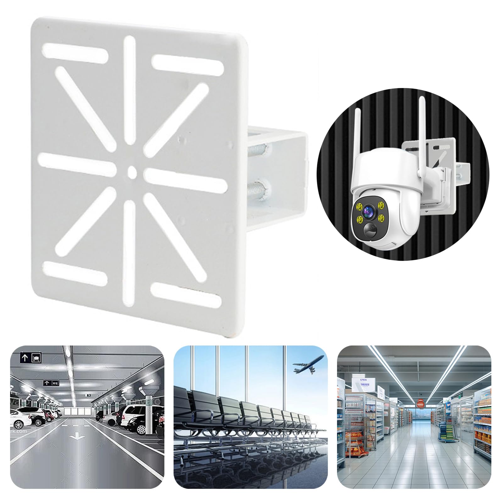 Adjustable Camera Supports Bracket For Outdoor Monitorings With High Durability Materials Multiple Angles Compatibility