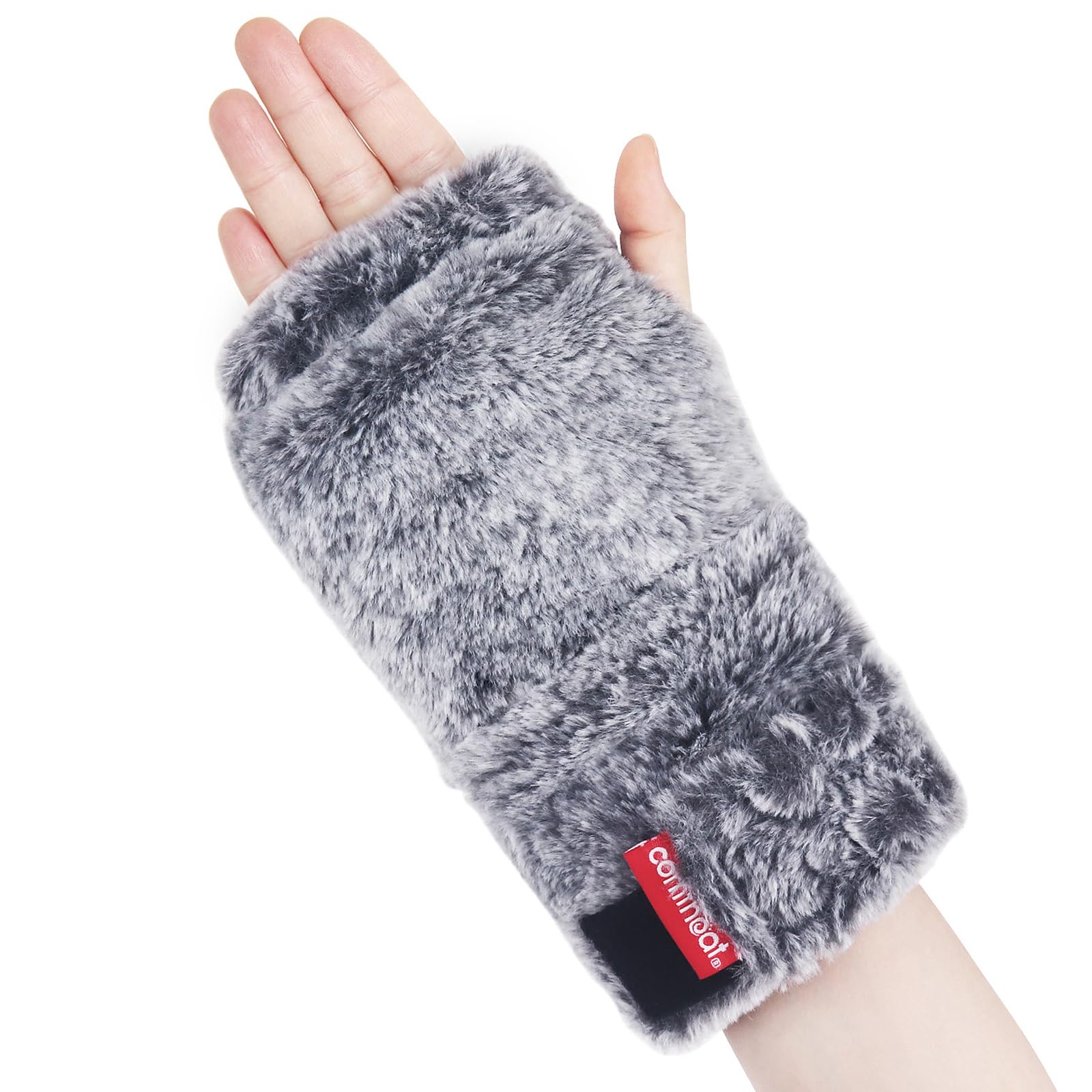 comfheat Microwavable Heated Mitten for Carpal Tunnel Relief, Moist Heat Therapy Hand Heating Pad for Arthritis Pain, Stiff Joints, Tendonitis, Natural Heating Glove for Women and Men