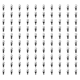 Prolinemax 100 PCS Black Plastic Swivel Laundry Hook/Clips Clothes Pin Display Store Fixture