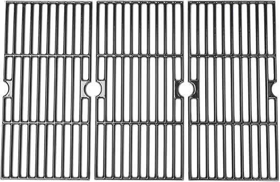 Porcelain-Enameled Grill Grates for Char-Broil Advantage, 3-Pack | 16-15/16 in porcelain-enameled grates; fits Char-Broil 463343015, 463344015, 463344116, 463340516 and Kenmore Gas2Coal.