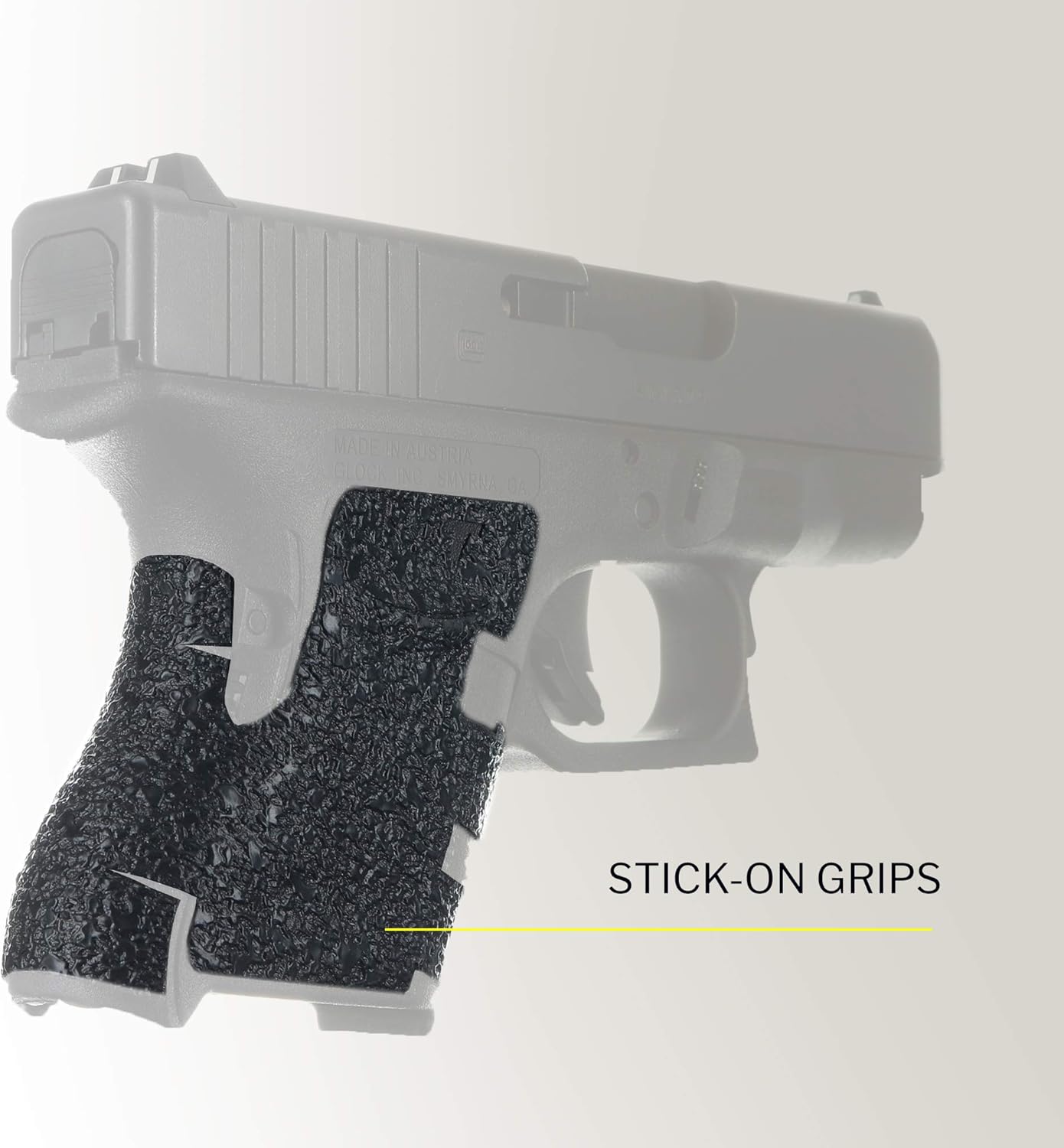 Talon Grip for Glock 26, 27, 28, 33, 39 Rubber Texture
