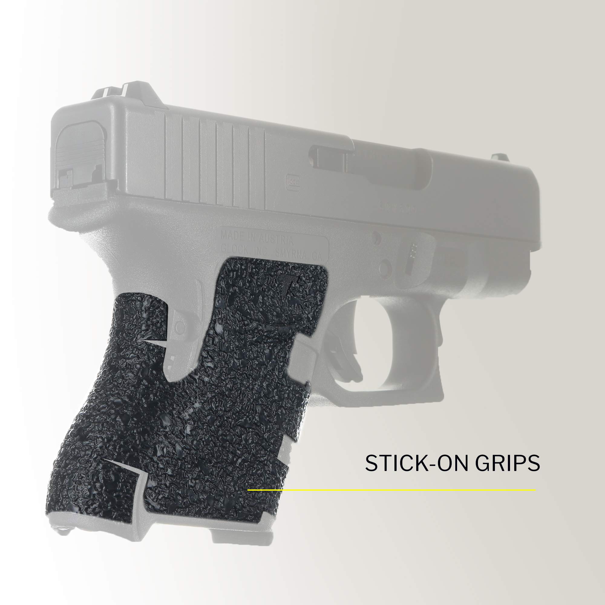 TALON Grips For Glock 26, 27, 28, 33, 39 - Granulate Black Texture For Superior Control