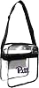 Littlearth NCAA Womens Stadium Friendly Clear Carryall Crossbody Bag with Team Logo