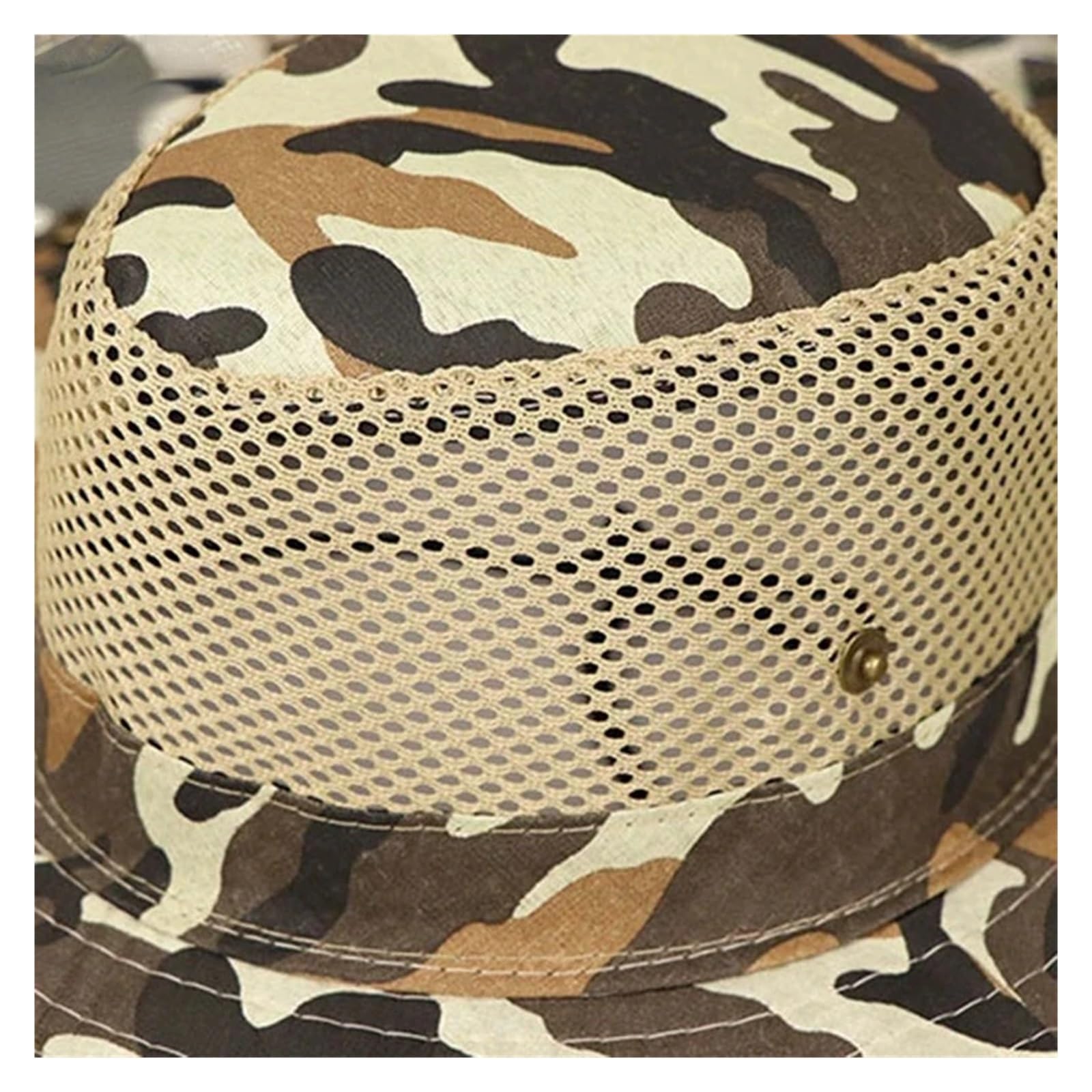 Outdoor-Angelhut mit breiter Krempe, for Herren, Netz-Angelkappe, Strandhüte, Sonnenschutz, UV-Schutz, Schattenhut, Gardering-Hut(Color-01)