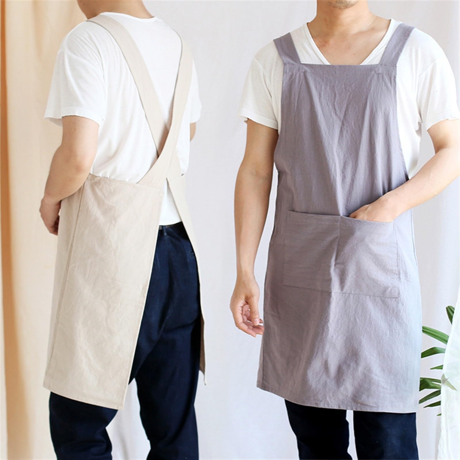 Delantal para mujer y hombre, para cocina, antiincrustante, leche, té, cafetería, floristería