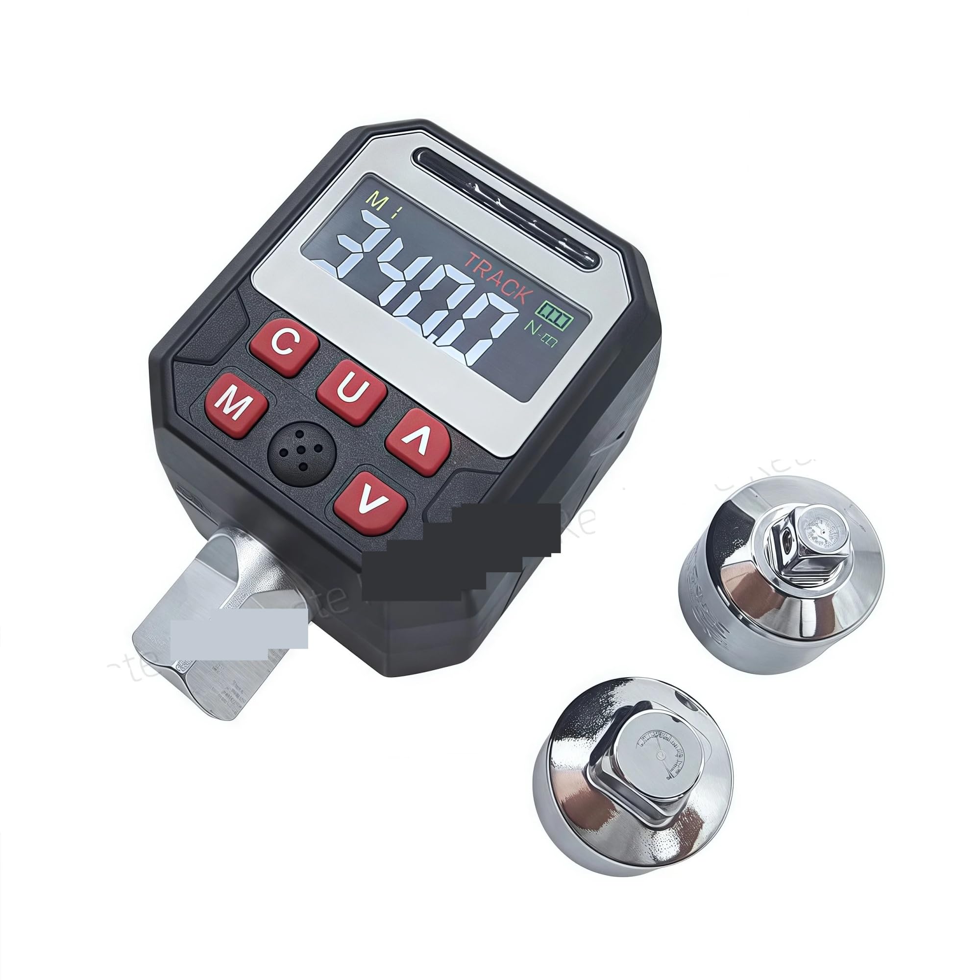 MINING Torque Adapter ±2% High Precision LED Digital Torque Adapter 1/2" Drive with 500 Memory 9 Presets Bicycle Automotive Industrial Testing(17-340Nm)