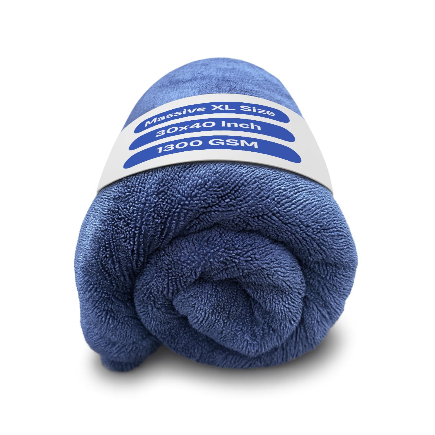Captain's Car Care Mega Toalla de secado #1 mejor y más grande para detalles de camiones, sin rayas, tamaño masivo de 30 x 40 pulgadas, microfibra ultrasuave de 1300 g/m², microfibra grande de bucle