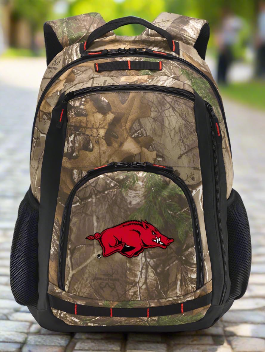 Broad Bay University of Arkansas Camo Backpack Arkansas Backpacks - Laptop Section