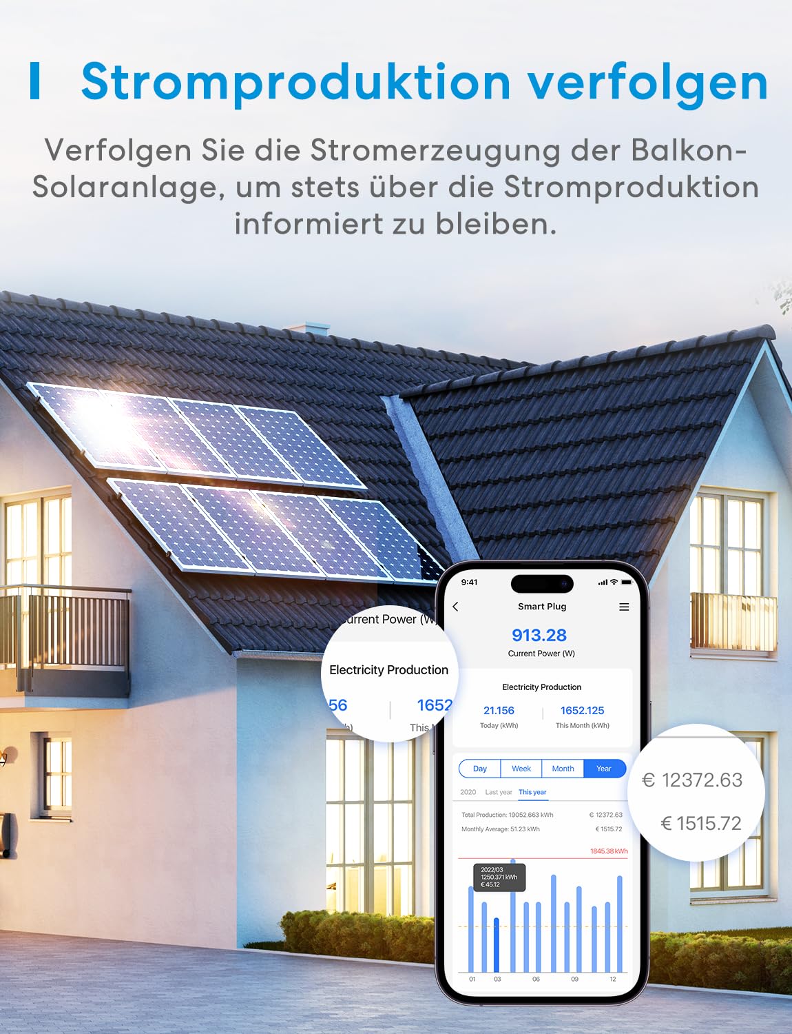 Meross Inteligentna wtyczka z monitorem zasilania, wtyczka Bluetooth Alexa 16A ze zdalnym sterowaniem i głosem, timer, wtyczka WiFi kompatybilna z Alexa, Google Home i SmartThings, 2 szt