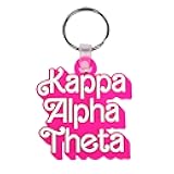 Sorority Shop Kappa Alpha Theta Keychain - Retro Dolly Sorority Name Design