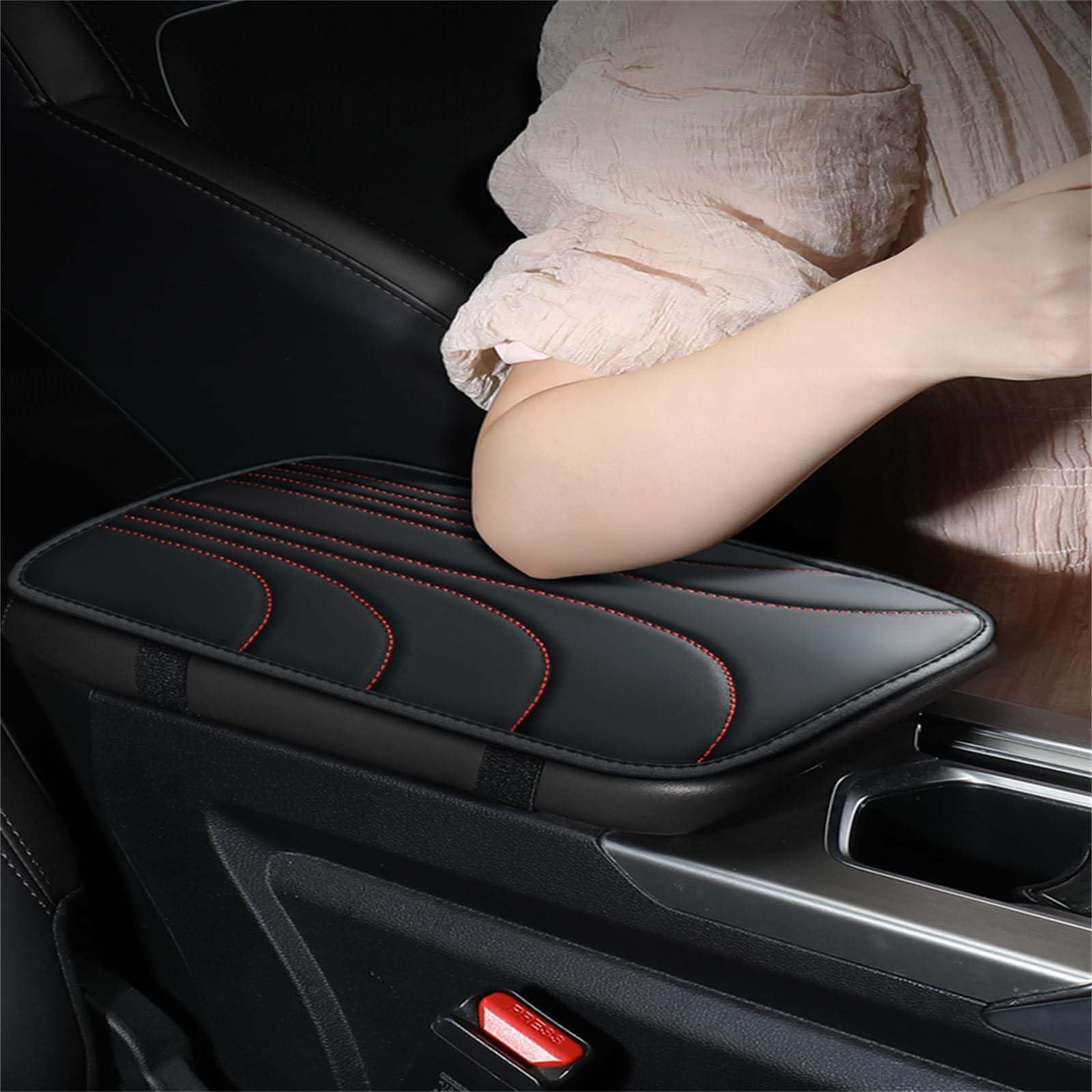 para Toyota Yaris Cross 2020-2025 Almohadilla Reposabrazos de Coche, Consola Central Protector de Cuero, Cojín Ergonómico, Accesorios Interiores,B